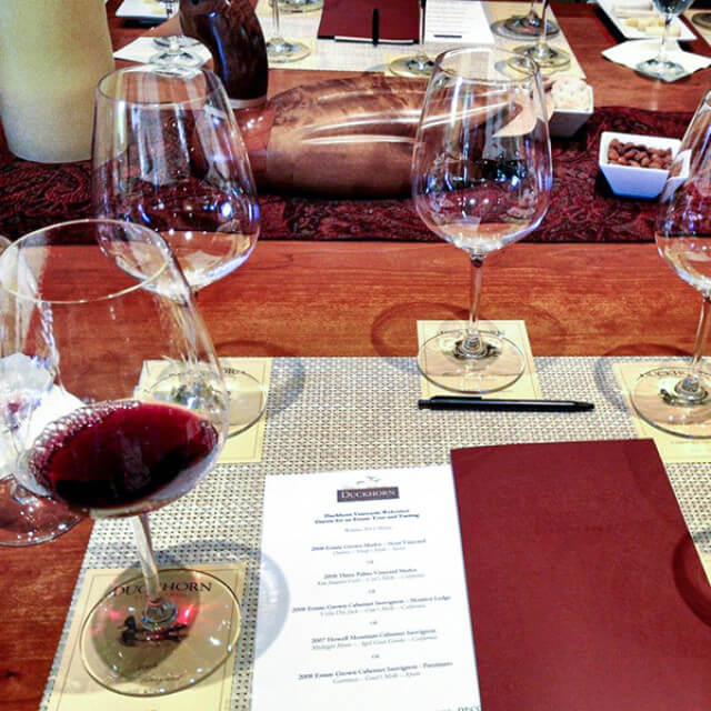 Wine tasting at Duckhorn Vineyards in Napa, California