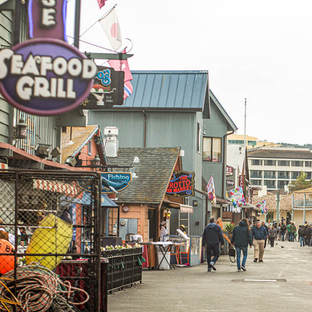 Strolling Fisherman's Wharf in Monterey, California