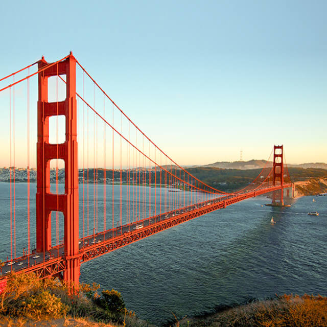 Golden Gate Bridge in San Francisco, California