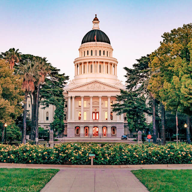 California state capitol in Sacramento