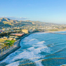 Pacific Ocean coastline of Ventura, California
